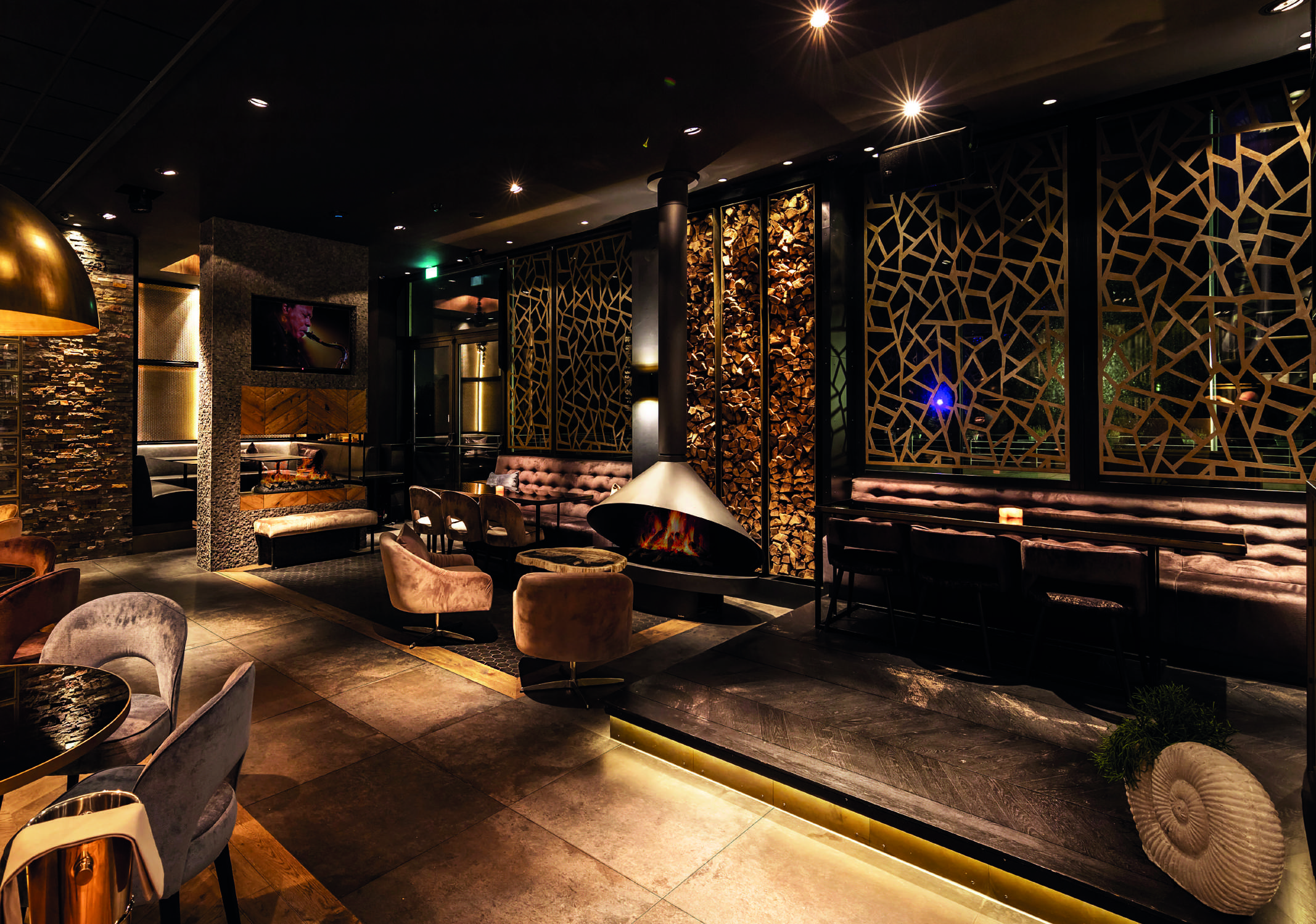 Ammonite Hotel lounge designed by Marije Andrea